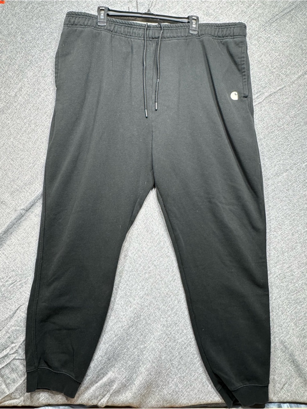 Carhartt Black Men's Logo Jogger Sweatpants Big and Tall
